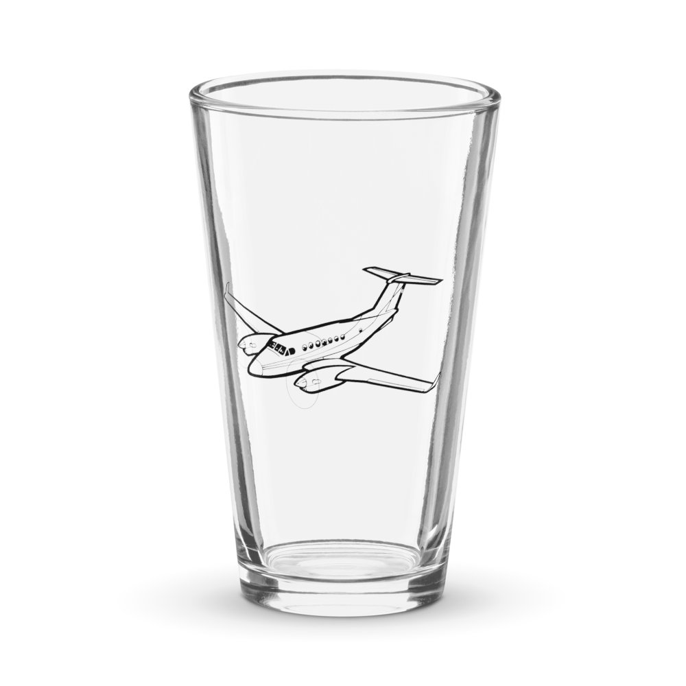 Beechcraft King Air 300 Luxury  Shaker Pint Glass 