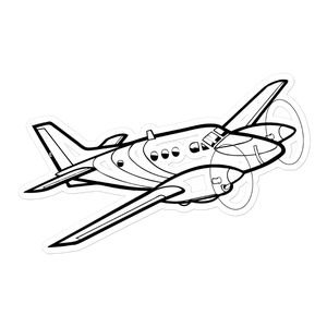 Beechcraft King Air 90 Icon Sticker