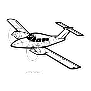 Beechcraft Duchess Light Aircraft Sticker