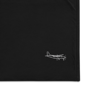 Cessna Caravan Workhorse 2 Port Authority Embroidered Premium Sherpa Blanket