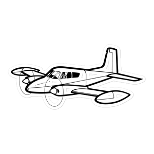 Cessna C-310 Twin-Engine Icon 2 Sticker