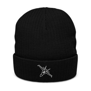 Versatile Combat Jet F/A-18 Hornet 5 Atlantis Recycled Cuffed Beanie