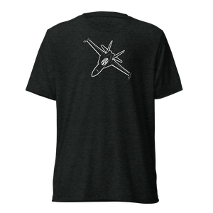 Versatile Combat Jet F/A-18 Hornet 5 Tri-blend T-Shirt