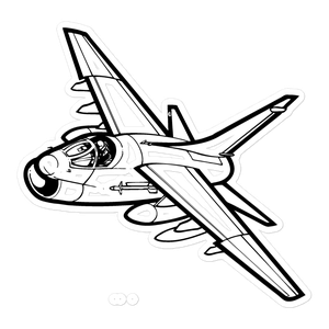 A-7 Corsair II Attack Jet 4 Sticker