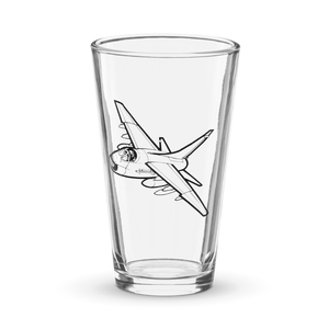 A-7 Corsair II Attack Jet 4  Shaker Pint Glass