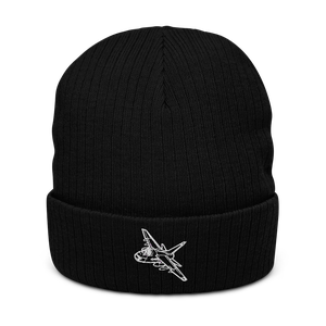 A-7 Corsair II Attack Jet 4 Atlantis Recycled Cuffed Beanie