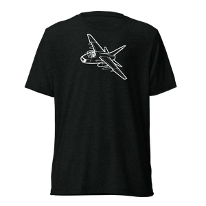 A-7 Corsair II Attack Jet 4 Tri-blend T-Shirt