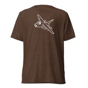 A-7 Corsair II Attack Jet 4 Tri-blend T-Shirt