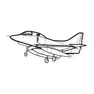 TA-4F Skyhawk Trainer Jet Sticker