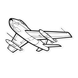 FJ-3 Fury - Naval Jet Pioneer Sticker