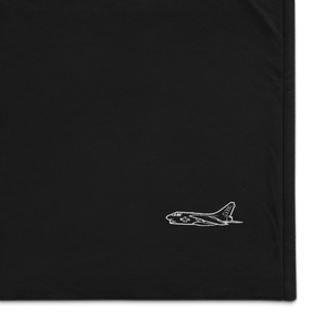 A-7 Corsair II Light Attack Jet 2 Port Authority Embroidered Premium Sherpa Blanket