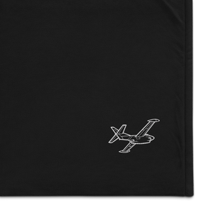 T-2C Buckeye Jet Trainer 2 Port Authority Embroidered Premium Sherpa Blanket