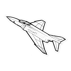 RF-4 Phantom II Recon Jet Sticker