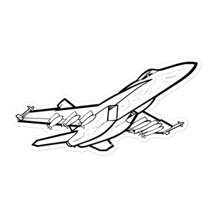 Boeing Super Hornet Fighter Sticker