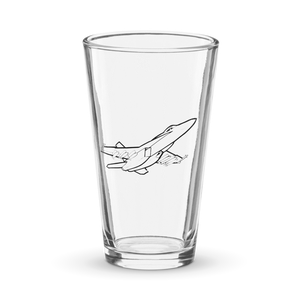 Boeing Super Hornet Fighter  Shaker Pint Glass