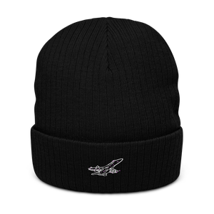 Boeing Super Hornet Fighter Atlantis Recycled Cuffed Beanie