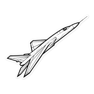 North American A3J Vigilante Supersonic Sticker