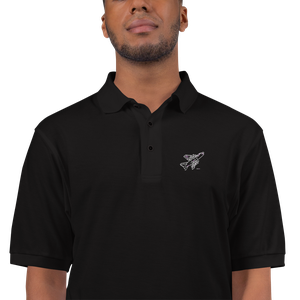 A-7 Corsair II Combat Jet Port Authority Embroidered Polo Shirt