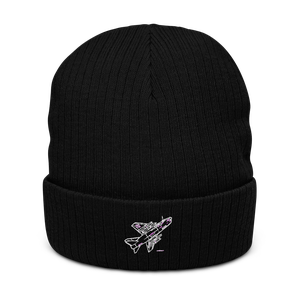 A-7 Corsair II Combat Jet Atlantis Recycled Cuffed Beanie