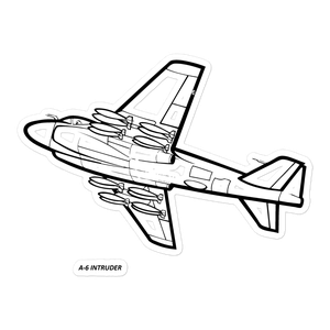 Grumman A-6 Intruder - All-Weather Warrior 3 Sticker