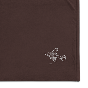 Grumman A-6 Intruder - All-Weather Warrior 3 Port Authority Embroidered Premium Sherpa Blanket