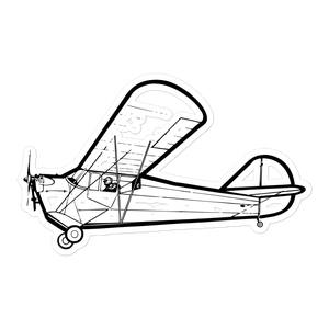 Aeronca C-2 Flying Bathtub Sticker