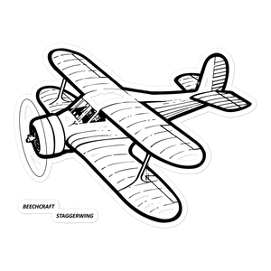 Beechcraft Staggerwing Classic Sticker