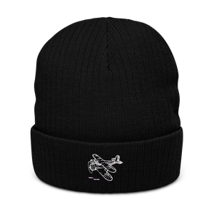 Beechcraft Staggerwing Classic Atlantis Recycled Cuffed Beanie