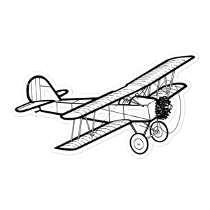 Consolidated NY-2 Trainer Biplane 2 Sticker