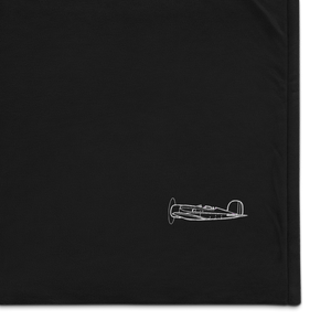Lockheed Altair XRO-1 Vintage Navy Star Port Authority Embroidered Premium Sherpa Blanket