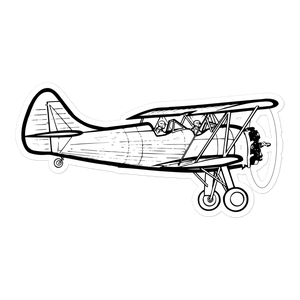 WACO YPT-14 Trainer Biplane Sticker