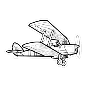 Vintage Trainer Tiger Moth Sticker