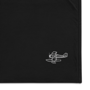 Vought O2U Corsair - Naval Biplane Port Authority Embroidered Premium Sherpa Blanket