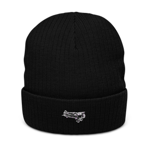 Stinson SR-9: 1930s Luxury Flyer Atlantis Recycled Cuffed Beanie