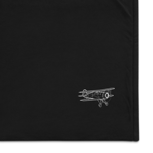 Bücker Jungmeister Aerobatic Icon Port Authority Embroidered Premium Sherpa Blanket