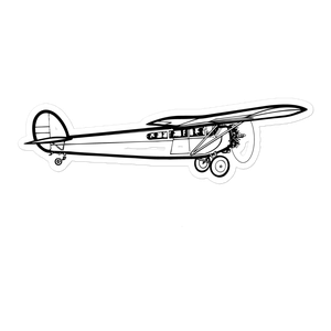 Fairchild 71 Aviation Icon Sticker