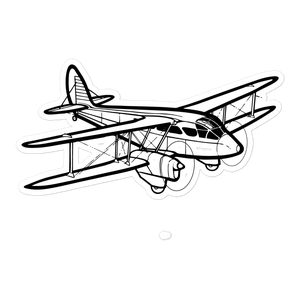 de Havilland Dragon Rapide Elegance Sticker