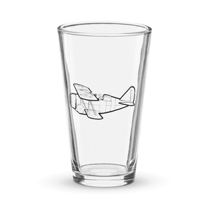 Grumman F3F-2 Naval Biplane  Shaker Pint Glass