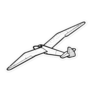 Elegant Glider Minemoa Sticker