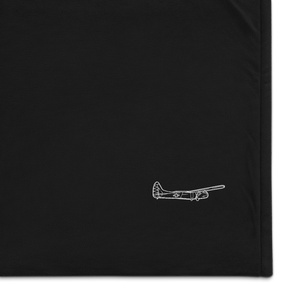 Waco CG-4A Hadrian Glider Port Authority Embroidered Premium Sherpa Blanket