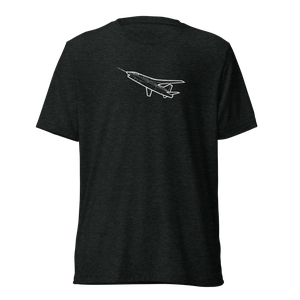 NASA F8U Crusader SCW Prototype Tri-blend T-Shirt