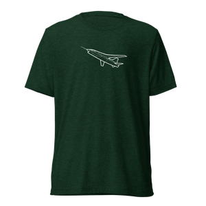 NASA F8U Crusader SCW Prototype Tri-blend T-Shirt