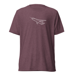 NASA F8U Crusader SCW Prototype Tri-blend T-Shirt