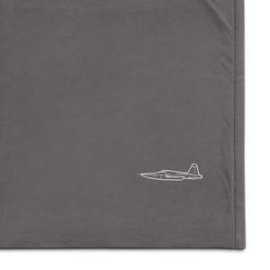 Northrop F-5E SSBD Rocket Experiment Port Authority Embroidered Premium Sherpa Blanket