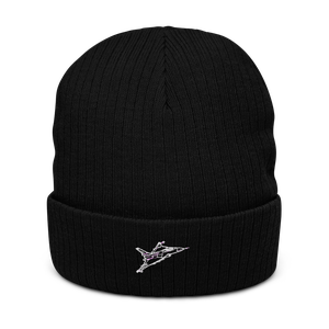 F-16XL Experimental Fighter Atlantis Recycled Cuffed Beanie