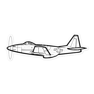 XP-75 Eagle Experimental Fighter Sticker