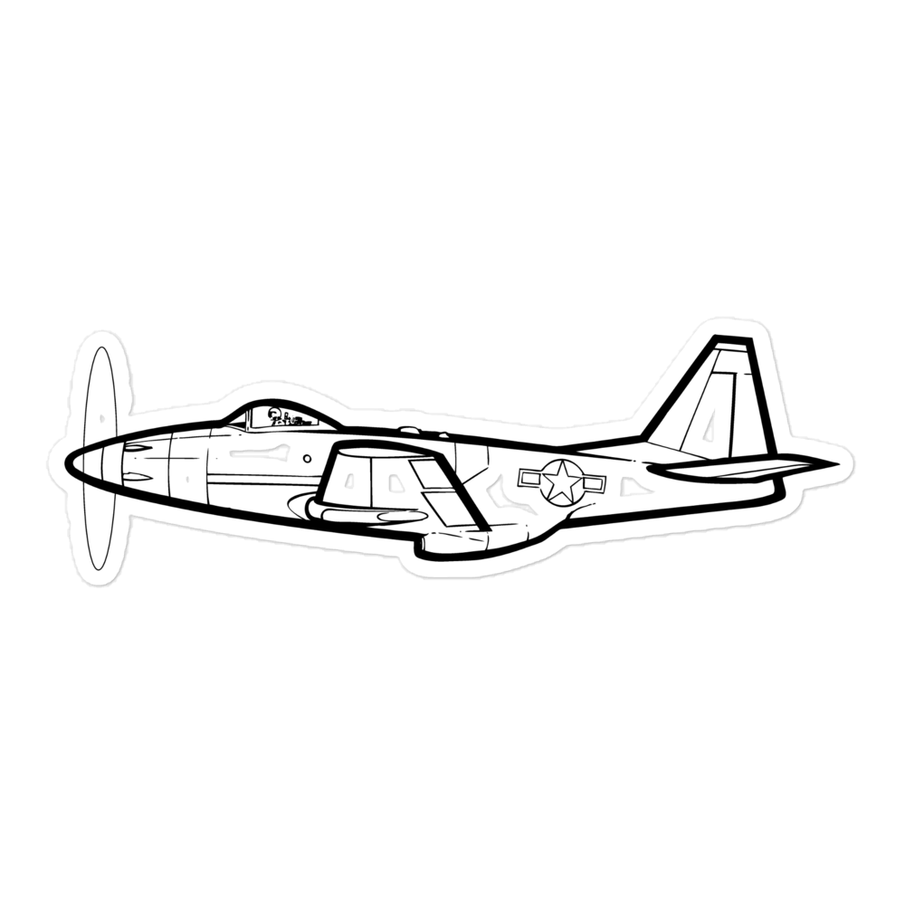 XP-75 Eagle Experimental Fighter Sticker 