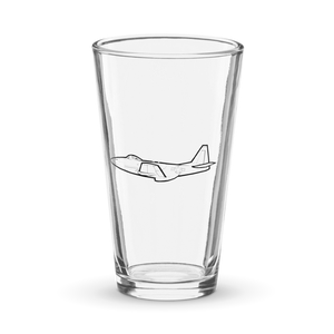 XP-75 Eagle Experimental Fighter  Shaker Pint Glass