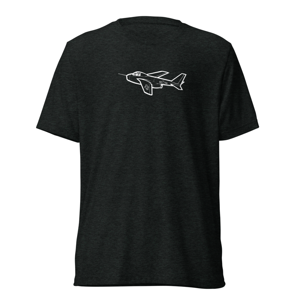 Bell X-5 Variable-Sweep Pioneer Tri-blend T-Shirt 