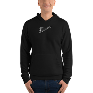XB-70 Valkyrie Supersonic Bomber Bella + Canvas Hoodie